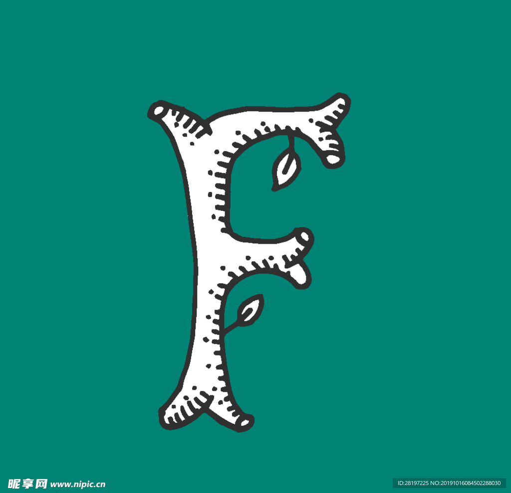 可爱卡通字母