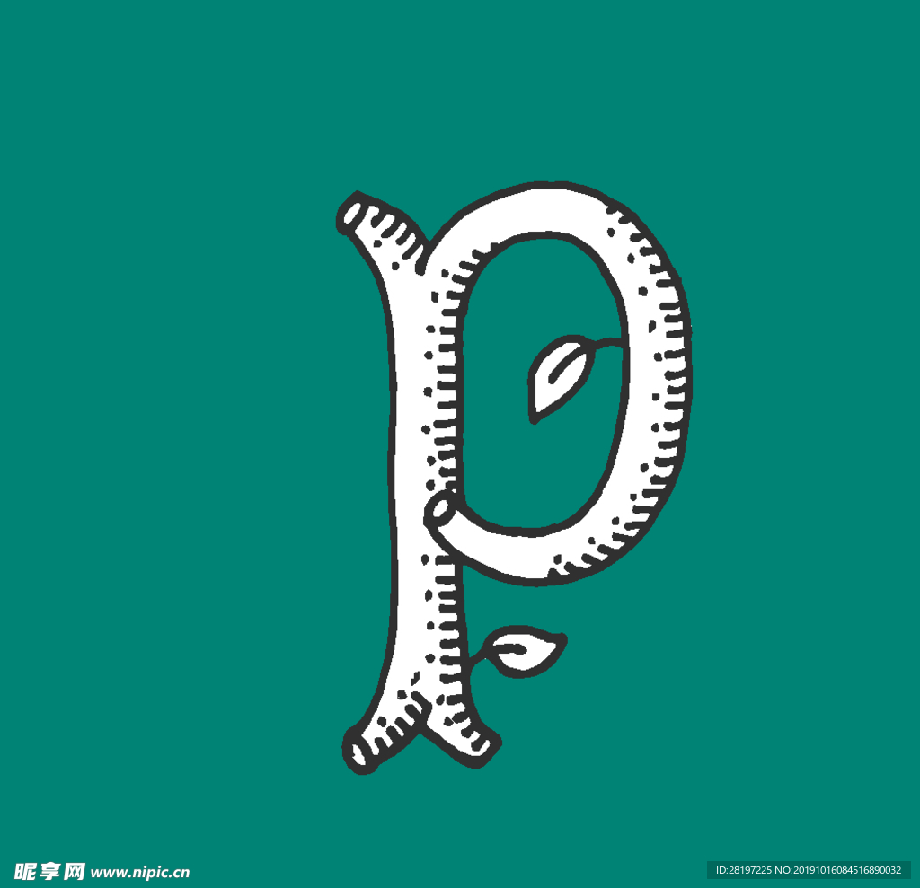 可爱卡通字母