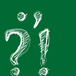 粉笔字字母矢量图