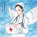 天使护士图片背景