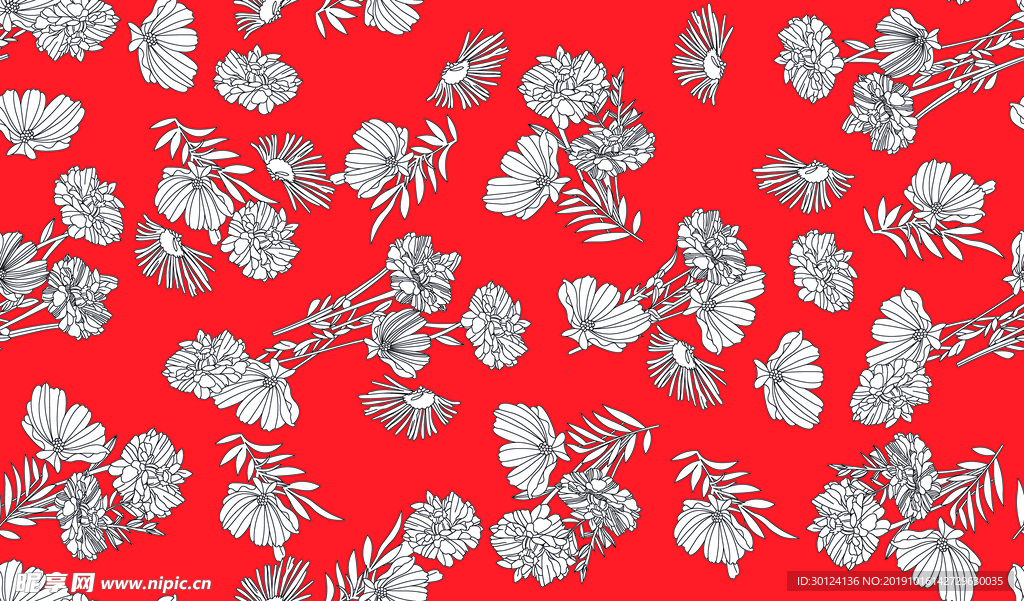 花朵 大花 玫瑰 百合 服装