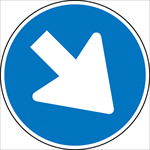 交通图标系列  靠右侧道路行驶
