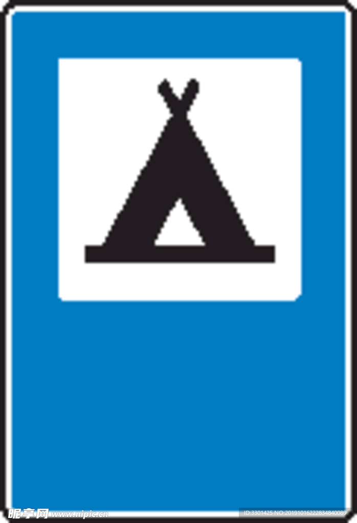 交通图标系列  露营区域指示