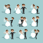 婚礼主题人物插画