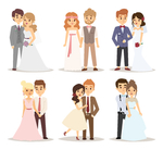 婚礼主题人物插画