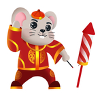 鼠年卡通鼠吉祥