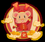 鼠年卡通鼠吉祥