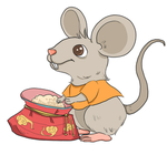 鼠年卡通鼠吉祥