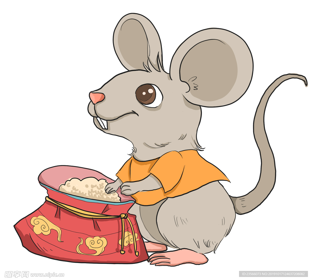 鼠年卡通鼠吉祥