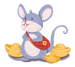 鼠年卡通鼠吉祥