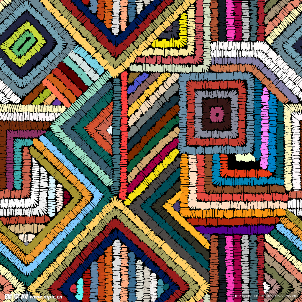 潮牌花纹图案设计