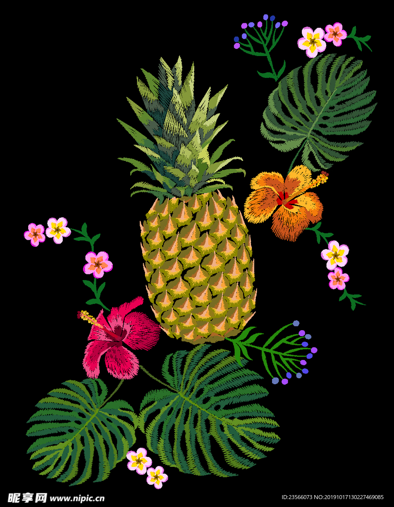 潮牌花纹图案设计