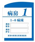 医院病房门牌