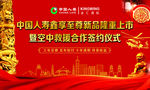 中国人寿背景海报