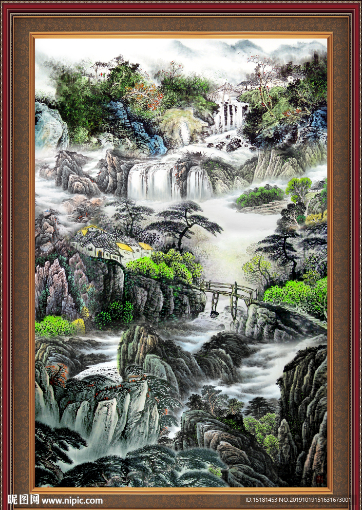 巨幅山水画