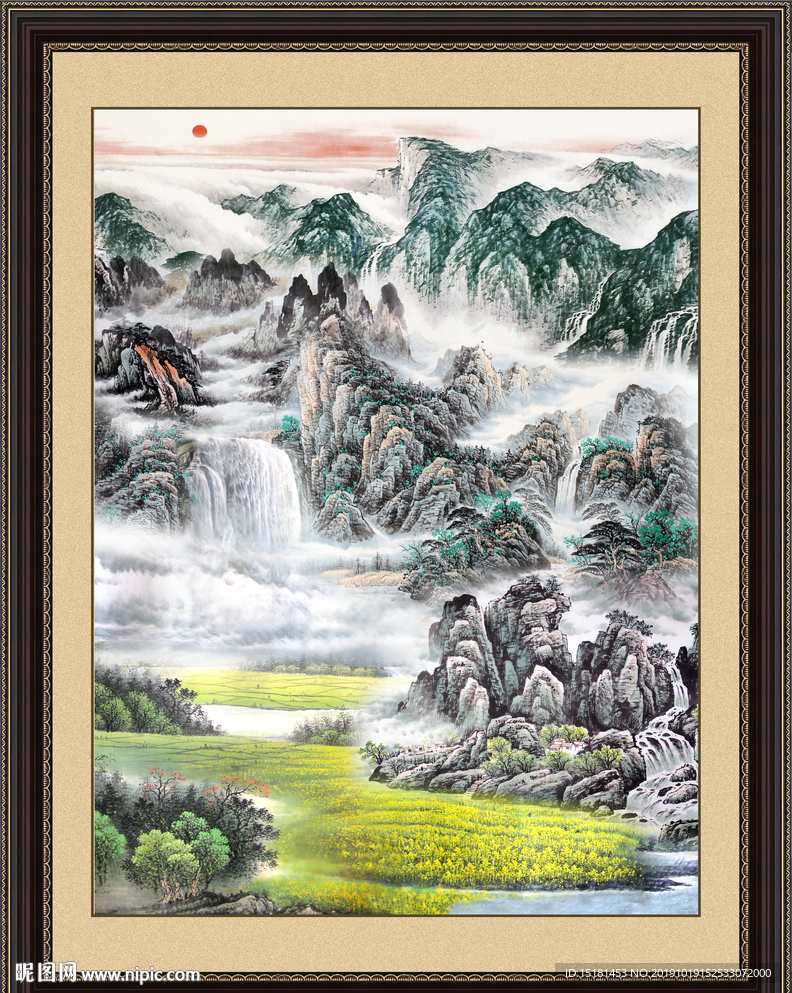巨幅山水画