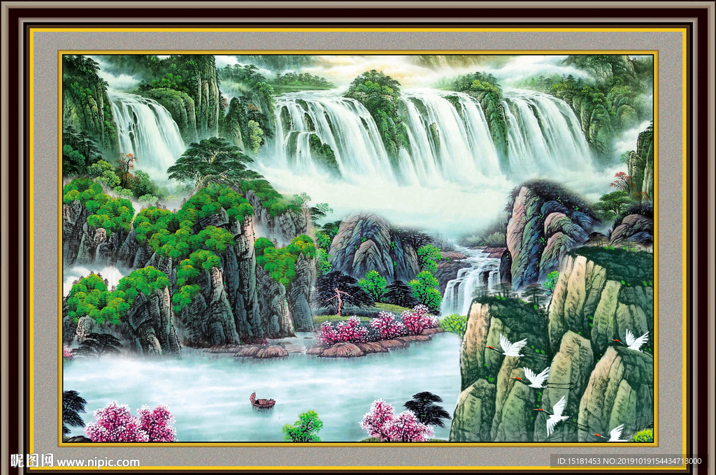 巨幅山水画