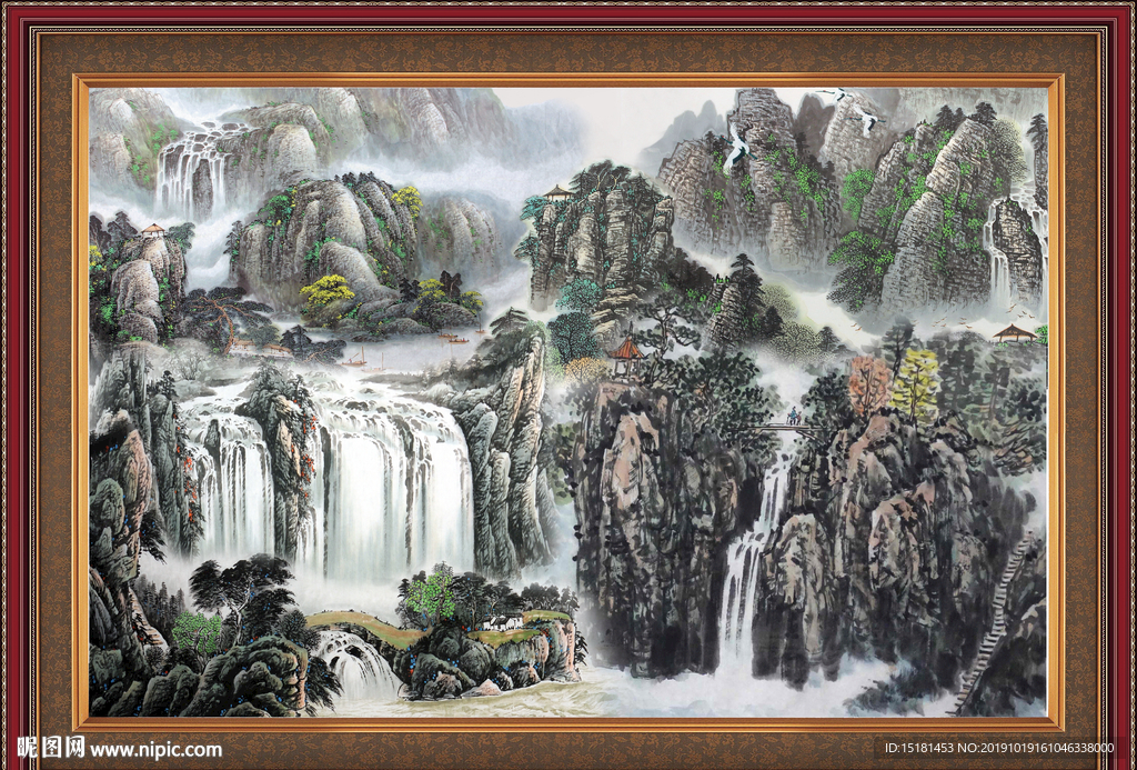 大厅山水画