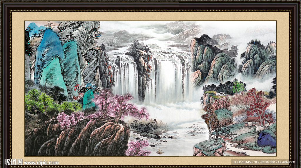 巨幅山水画