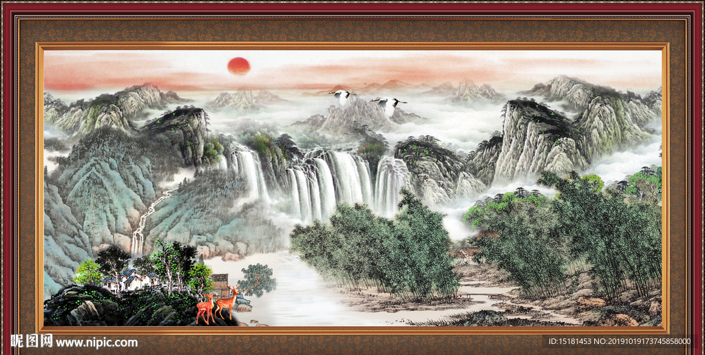 巨幅山水画