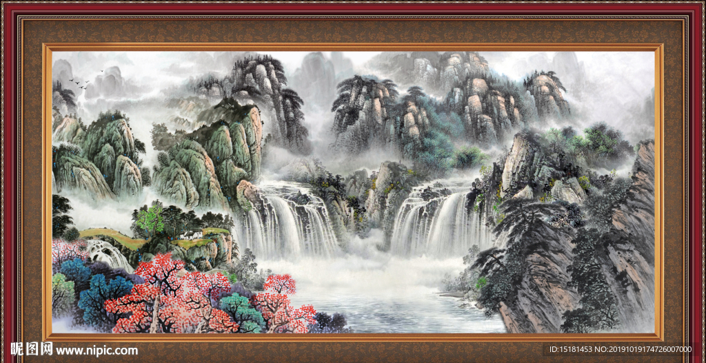 巨幅山水画