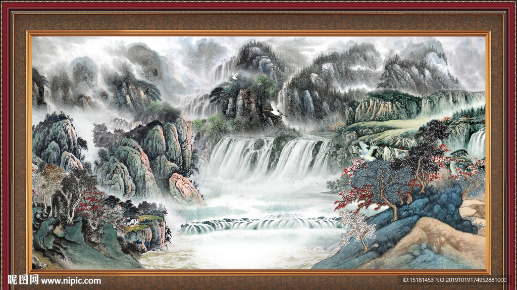 巨幅山水画