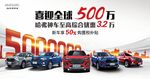 哈弗神车喜迎全球500万背景板