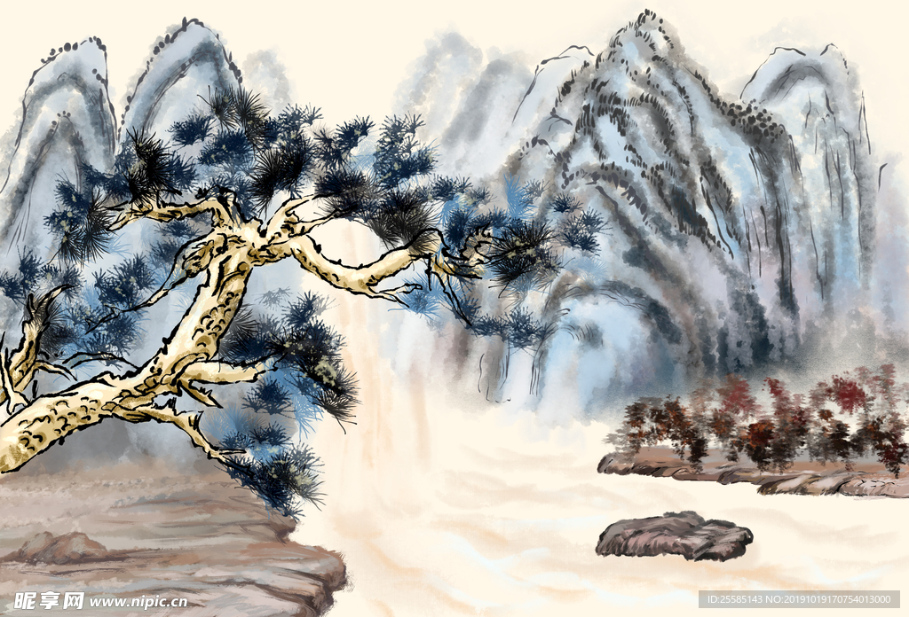 水墨画