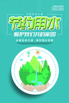 节约用水 保护环境 环保 节能