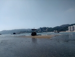 南澳岛海岸边的渔船