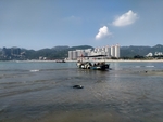 南澳岛大海中的渔船
