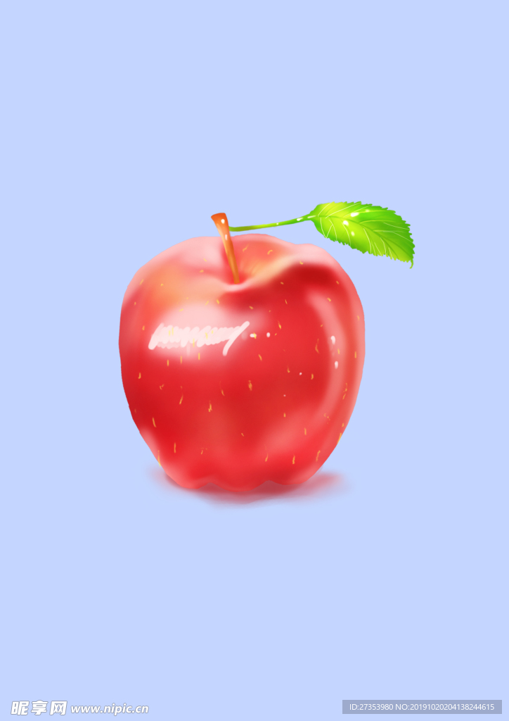 苹果插画设计