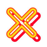 矢量灯管字母