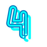 矢量灯管字母