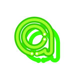 矢量灯管字母