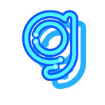 矢量灯管字母