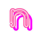 矢量灯管字母