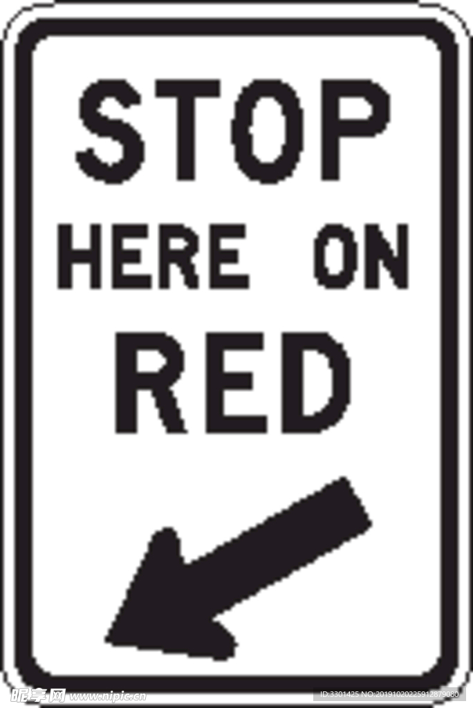外国交通图标 红灯停止图标 标