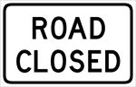 外国交通图标  道路封闭图标