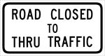 外国交通图标  道路封闭图标