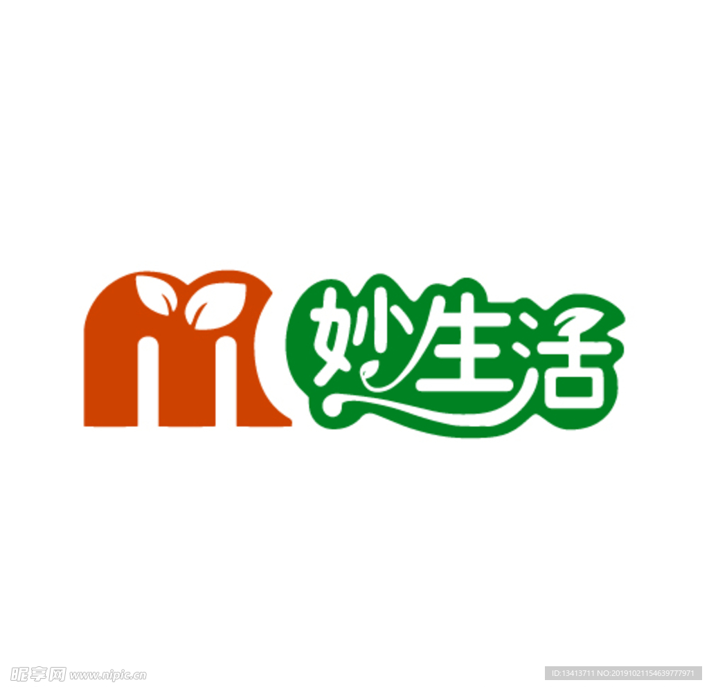 妙生活logo超市卖场便利店