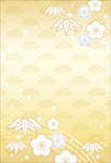 日本风格淡彩花纹