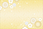 日本风格淡彩花纹