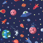 宇宙外太空创意插画