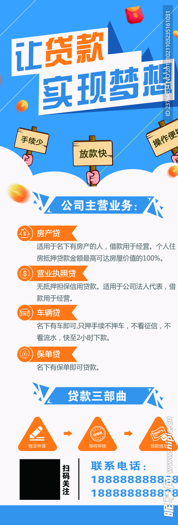 车贷展架