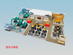 挖掘机械展览展示效果图