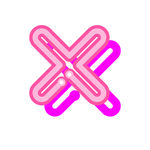 矢量灯管字母