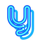 矢量灯管字母