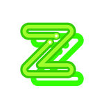 矢量灯管字母