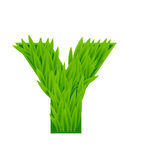 矢量草地字母